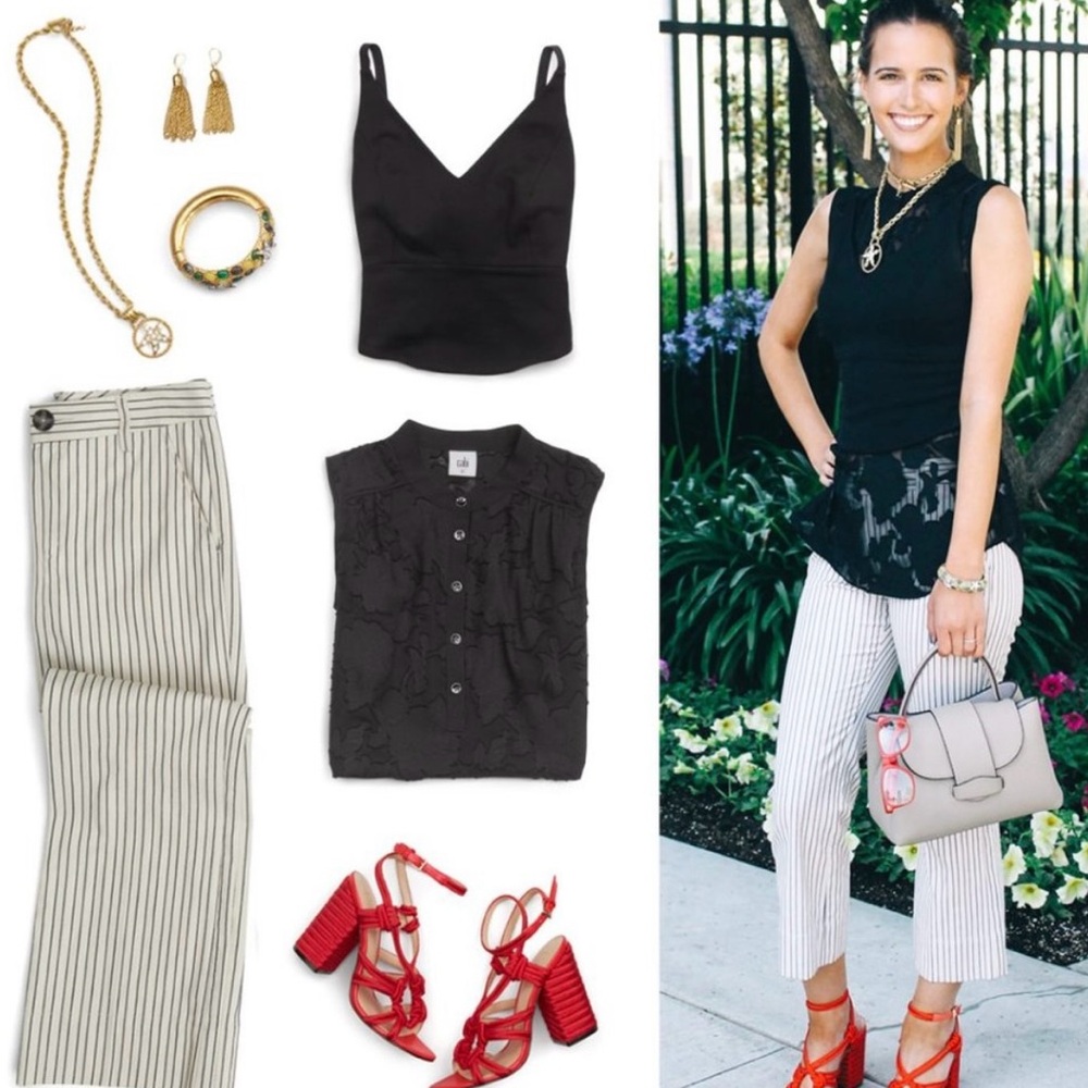 CAbi Black V-Neck Cropped Camisole - Picture 12 of 12
